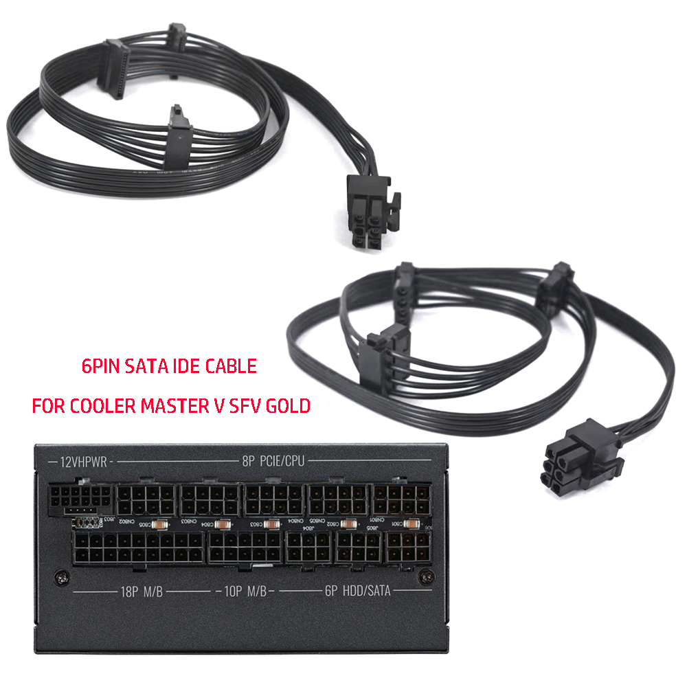Sfx Power Supply 850W Gold - クーラーマスターV SFX GOLD 850Wモジュラー電源ケーブル用6PIN PCIE -