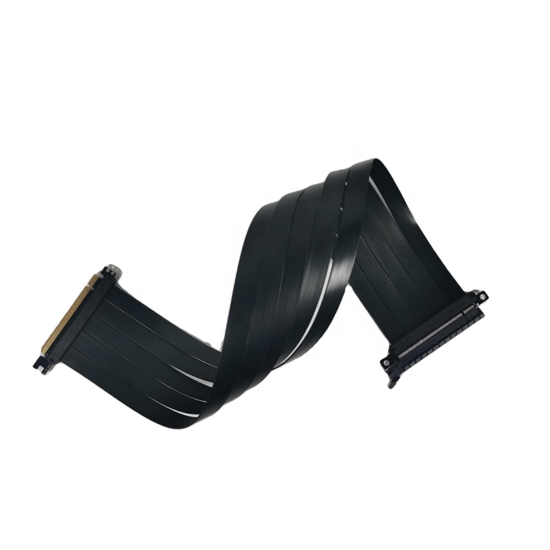 Pcie 4.0 X16 Riser Cable 90 Degree - 柔軟なグラフィックケーブルEcie 4.0 60 cm,専用ケーブル,180度gen 4拡張x16拡張アダプター