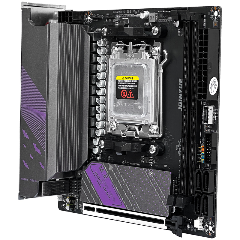B650 Itx Motherboard Wifi - JGINYUE AM5マザーボードは、AMD Ryzen 7000シリーズCPUプロセッサ、DDR5デュアルチャンネルメモリRAM、ITX B650i Night