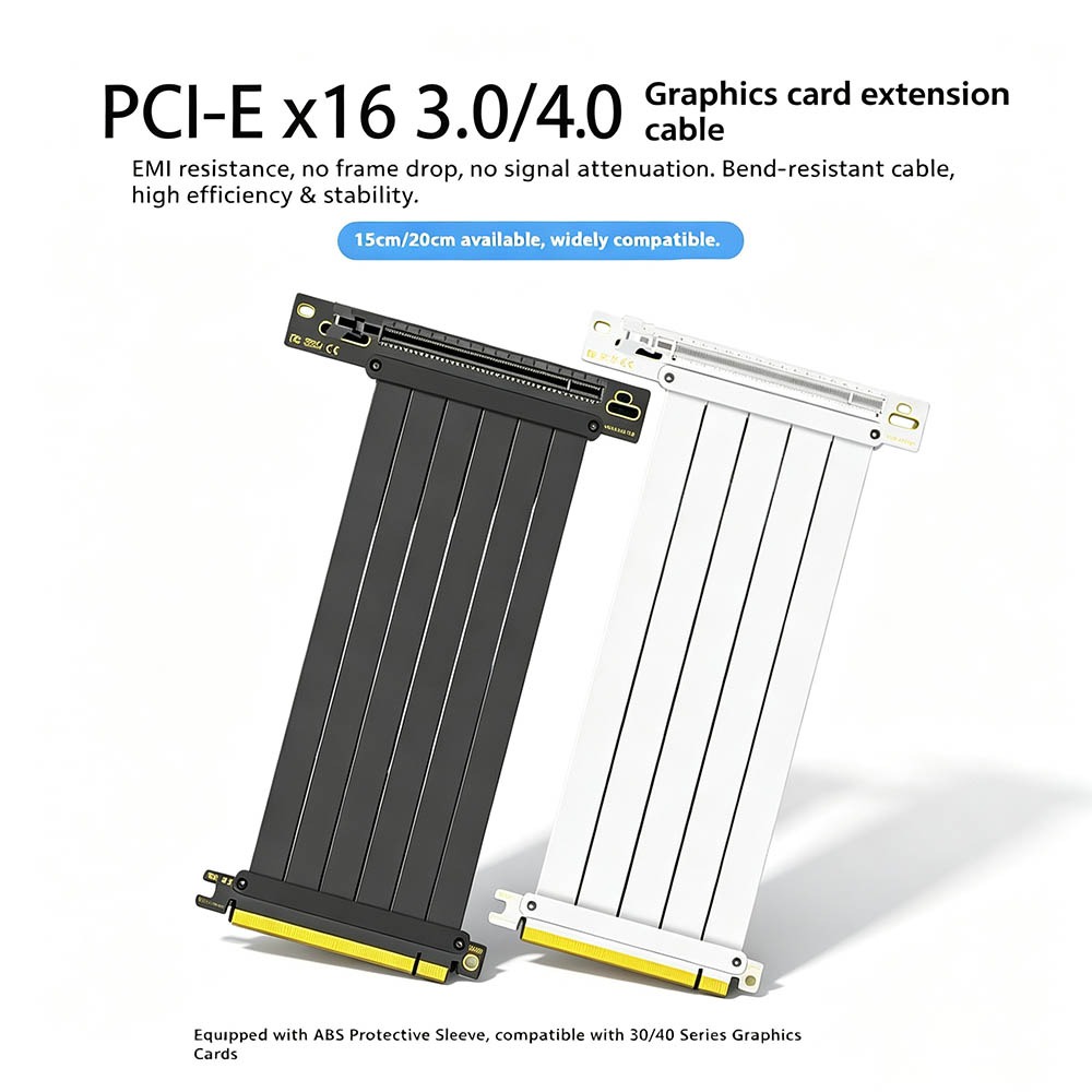 PCI‑E 4.0/3.0 X16 GPUライザーケーブル  - Pcie 4.0 X16 Riser Cable 90 Degree のレビューと価格