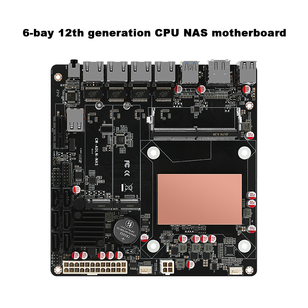 N100/N150 6ベイNASマザーボード 4x 2.5G - Nas Motherboard N100 6 Sata のレビューと価格