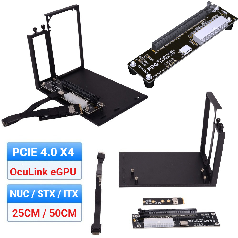 F9G-BK7 EGPU Oculink GPUドック PC - External Gpu Dock Pcie 4.0 Oculink のレビューと価格
