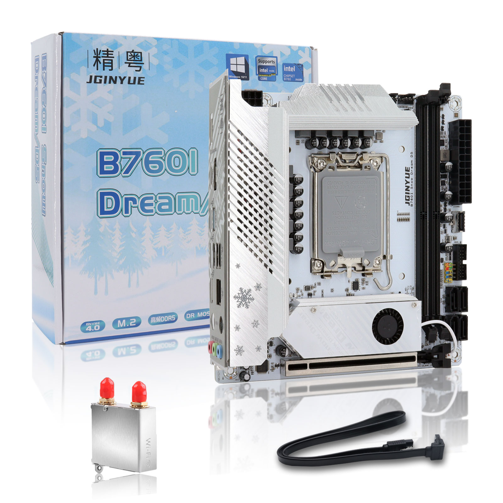 JGINYUE-B760マザーボード,Intel Core, - Lga 1700 Ddr5 Itx Motherboard のレビューと価格