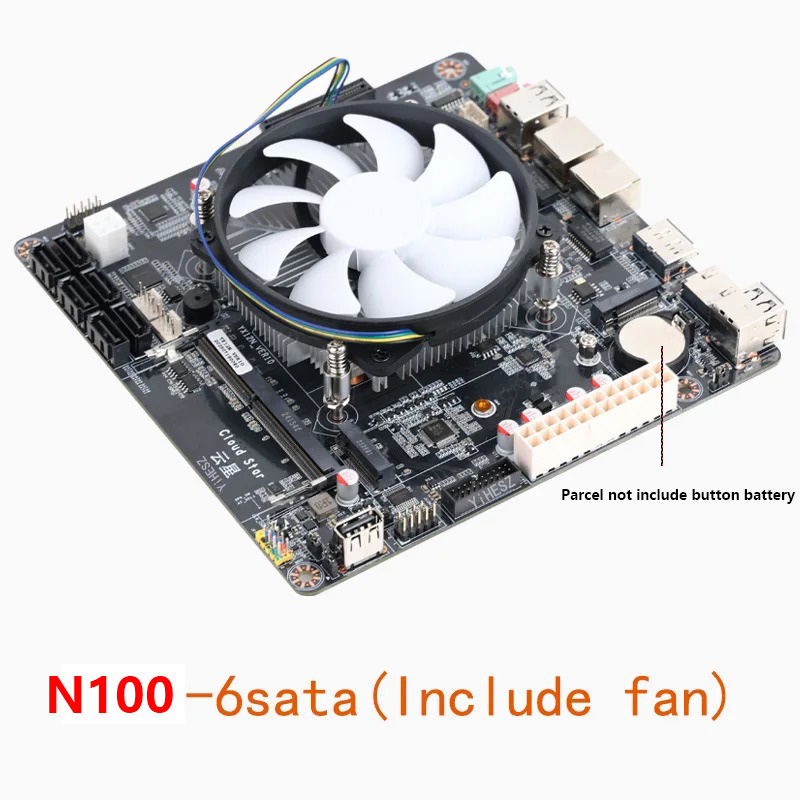 インテルN100ミニITXマザーボード、デュアル2.5GbE - Nas Motherboard N100 6 Sata のレビューと価格