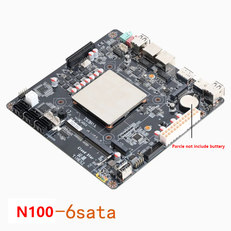 インテルN100ミニITXマザーボード、デュアル2.5GbE - Nas Motherboard N100 6 Sata のレビューと価格