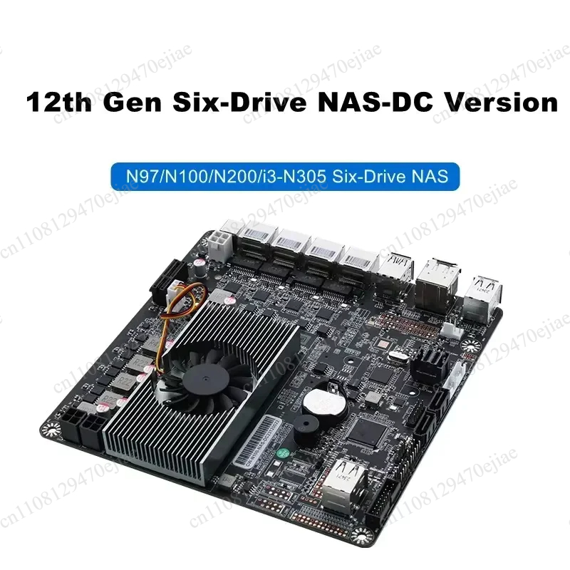 N100 6ベイNASマザーボード、Mini ITX、4x  - Nas Motherboard N100 6 Sata のレビューと価格