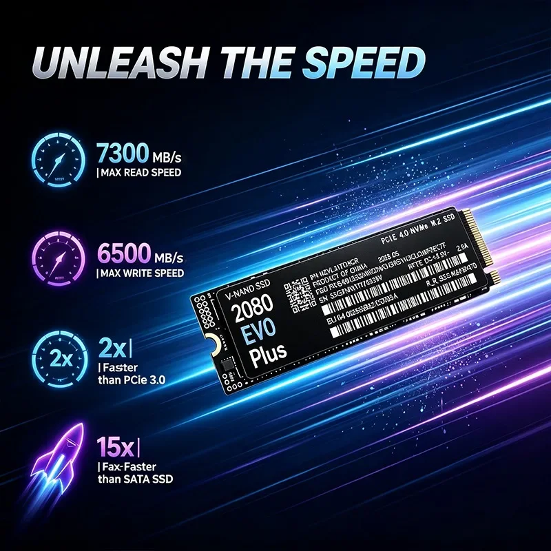 2080 EVO Plus M.2 NVMe 2280 PC - M.2 Nvme 4Tb Pcie 4.0 Ssd のレビューと価格